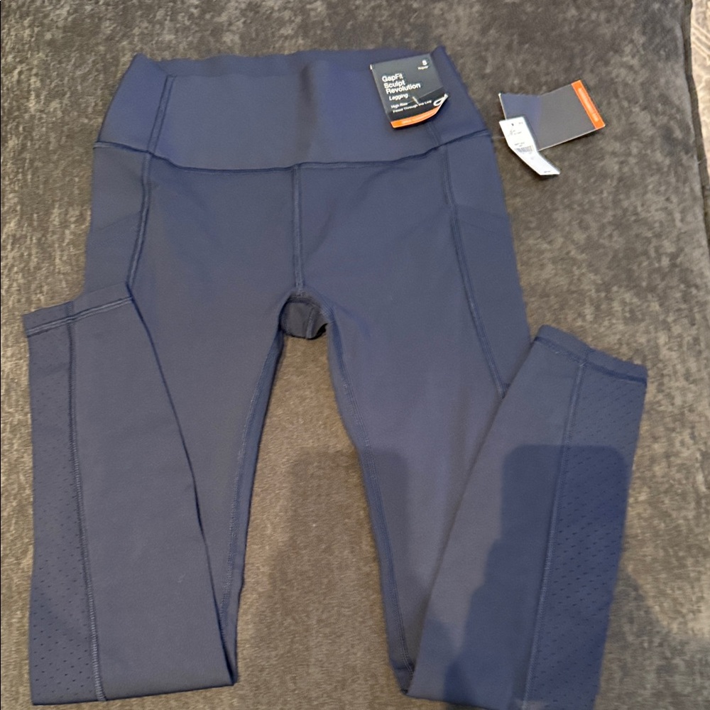 Gap Fit- Navy Blue High-Waisted Leggings - Picture 5 of 7